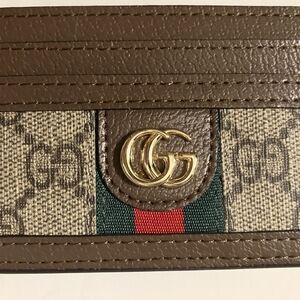 Gucci Brown and Gold Key & Card Holder